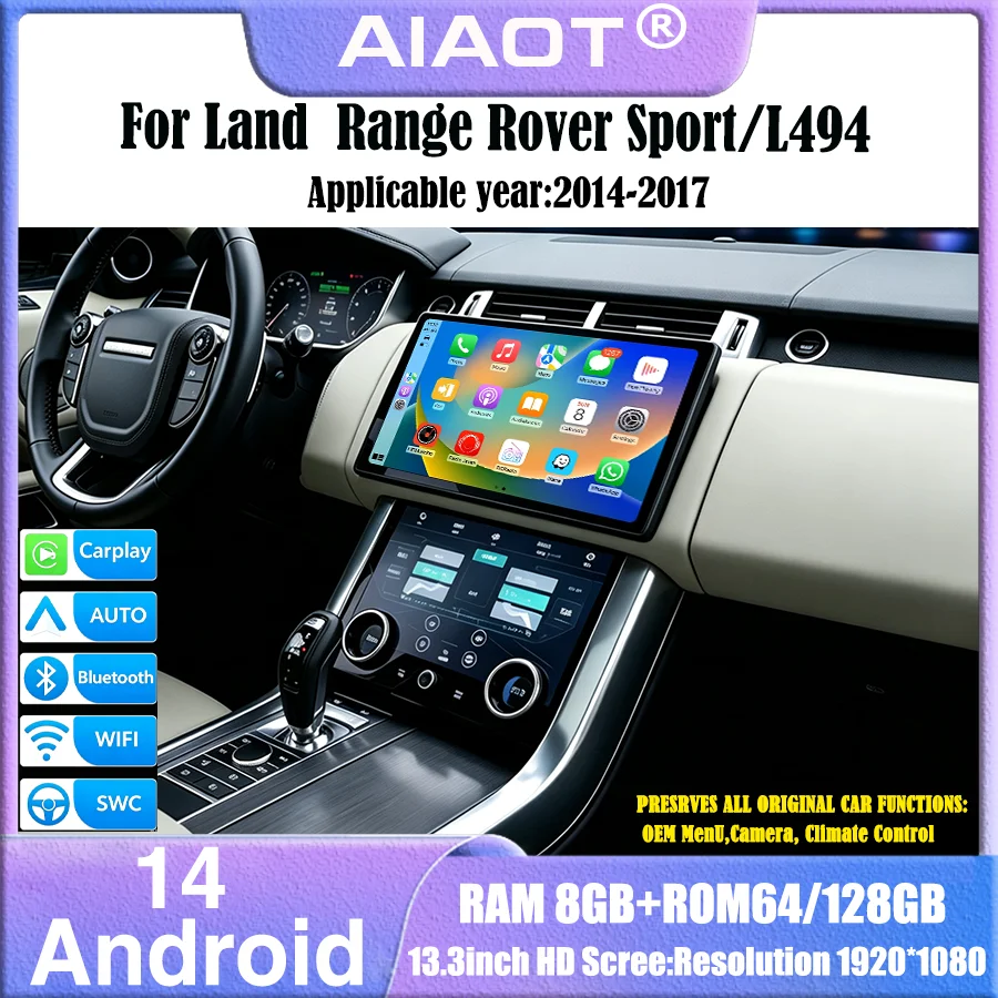 Khadas Vim4 8Gb - 2014-2017 model Land Rover Sport/L494 için